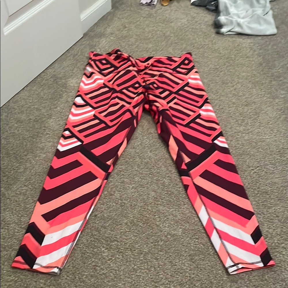 Champion Red and Pink Performance Leggings